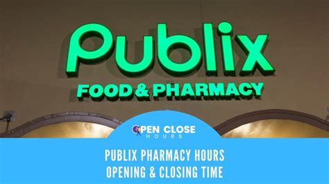 Publix pharmacy hours nashville - 